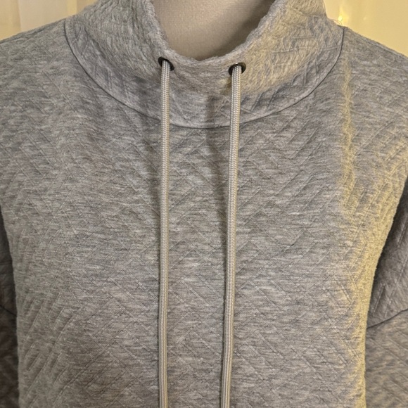 Nine West Active Heather Gray Cowl Neck Sweatshirt - Picture 4 of 10